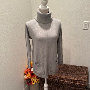 Cozy Gray Turtleneck Sweater